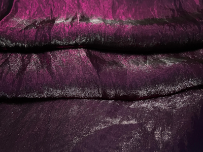 Luxuries Iridescent Purple Heavy Fendi Silk