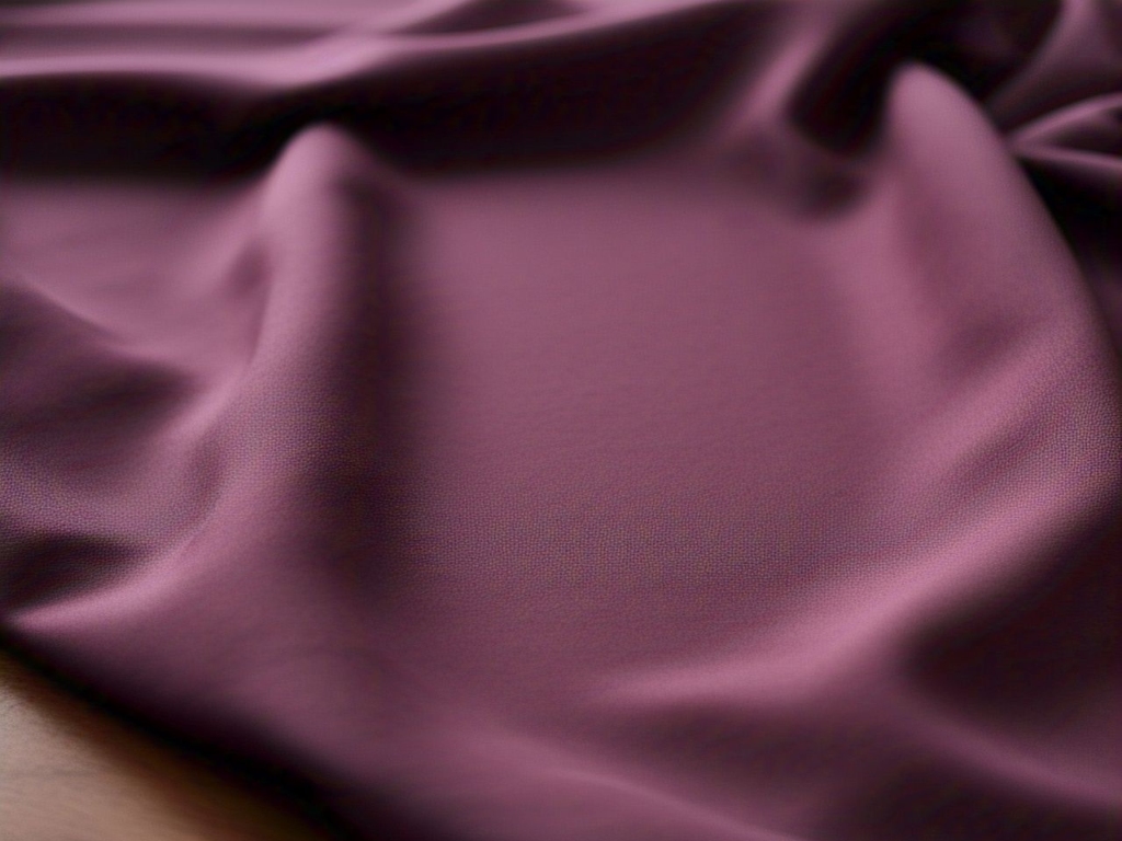 Tokiyo Deep Plum Purple Plain Crepe Fabric