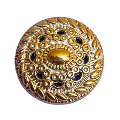 White & Golden Designer Metal Buttons