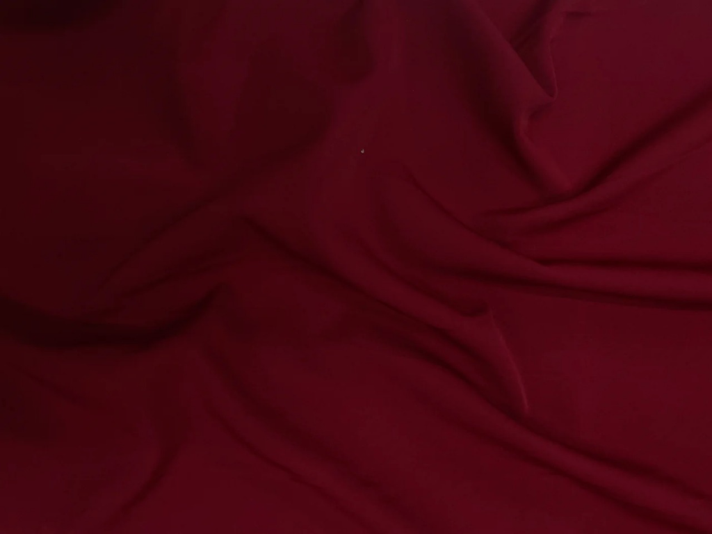 Red Tokiyo Rich Plain Crepe Fabric