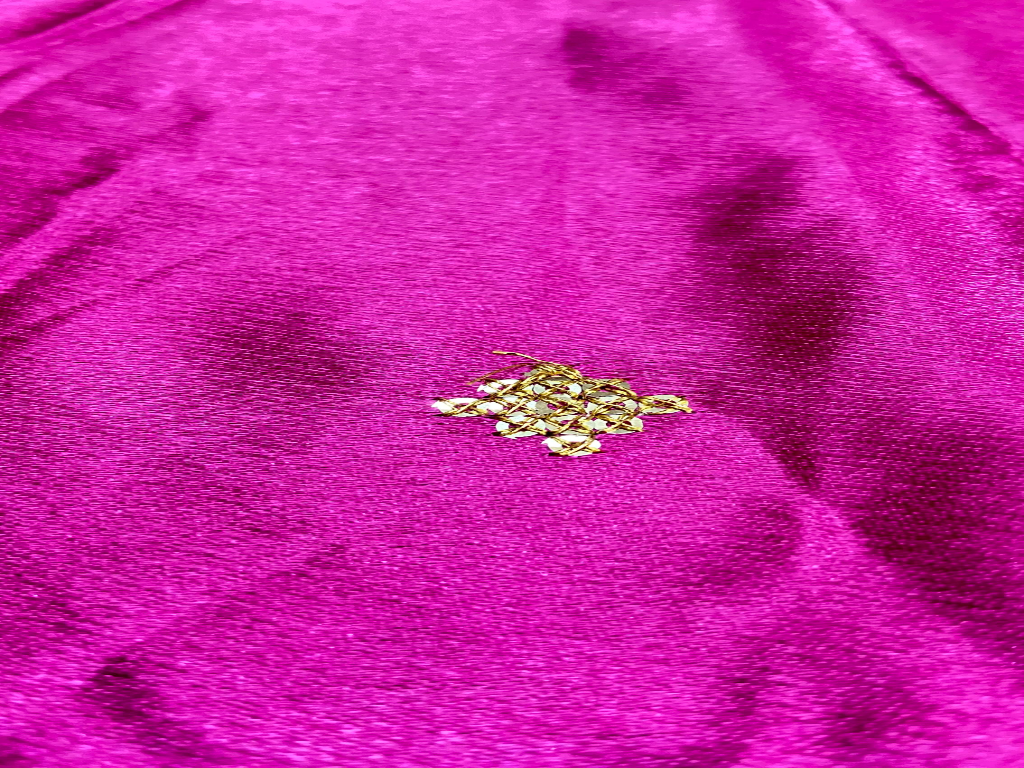Bright Magenta  Balma Daman Polyster Silk Fabric