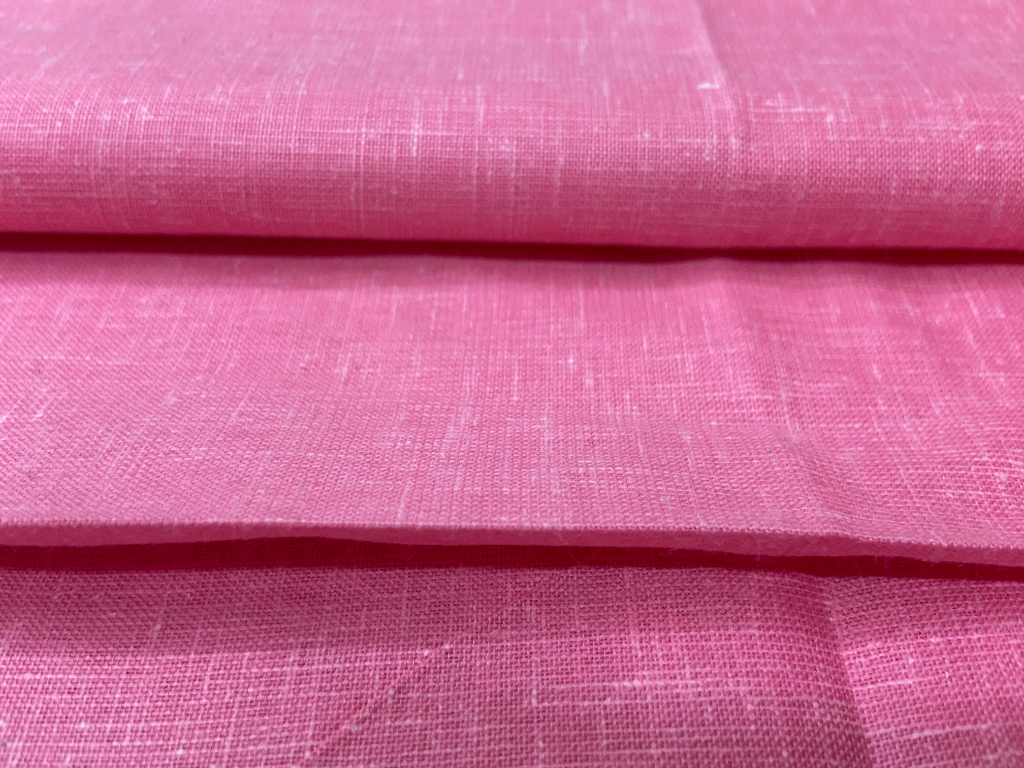 Bright Pink Balma Linen Fabric