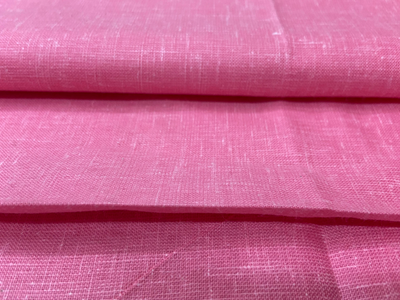 Bright Pink Balma Linen Fabric