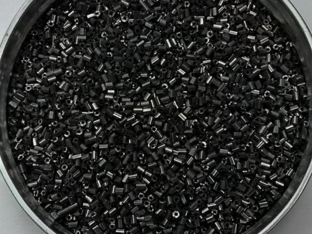 Black Grey 2 Cut Glass Seed Beads- 2 mm (Wholesale)