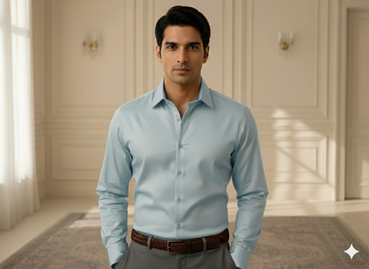 टील प्लेन ग्लेज्ड कॉटन फ़ैब्रिक (थोक)