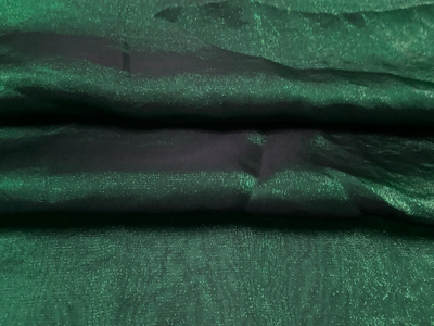Luxuries Emerald Green Heavy Fendi Silk