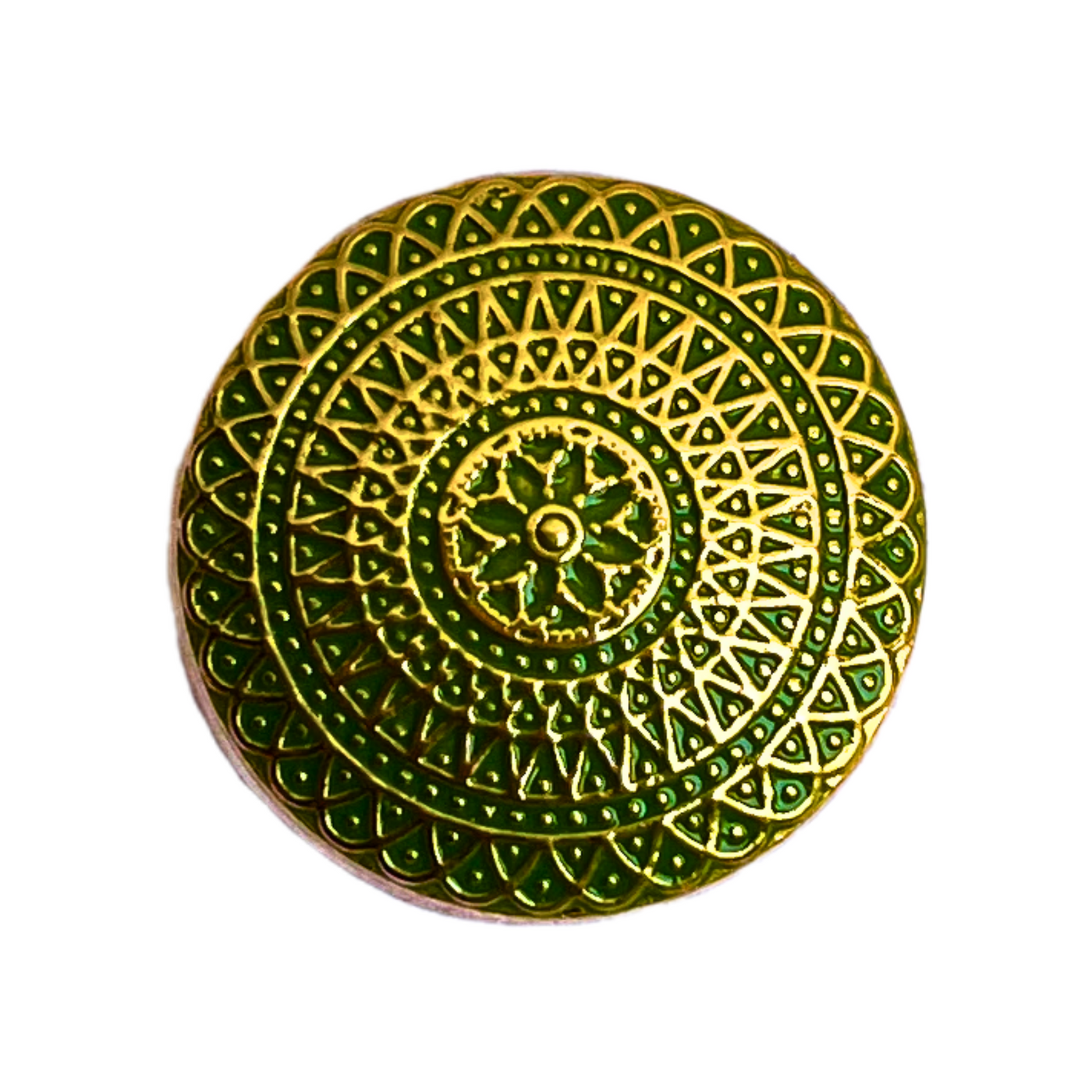 Green & Golden Designer Metal Buttons