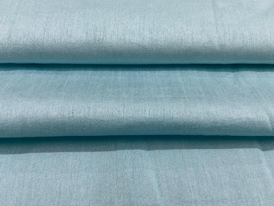 Cloud Blue Mulberry Heavy Raw Silk