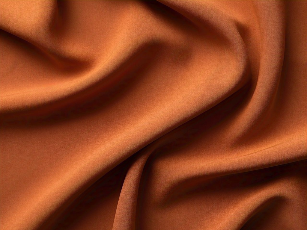 Tokiyo Burnt Orange Plain Crepe Fabric