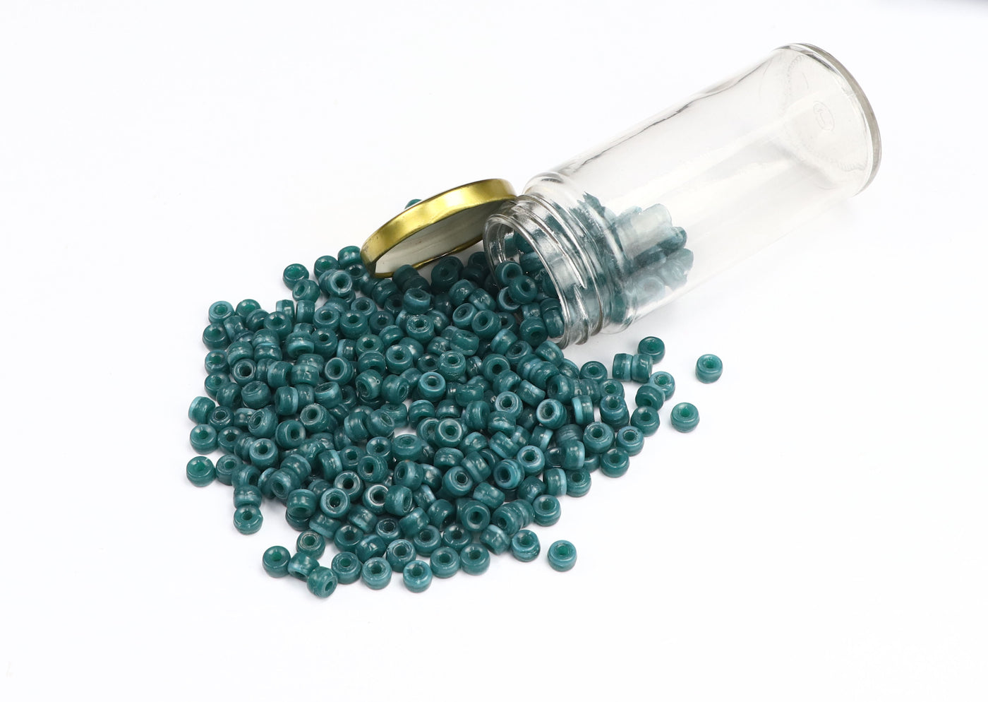 High-Quality Round Light Green Pressed Czech Glass Beads