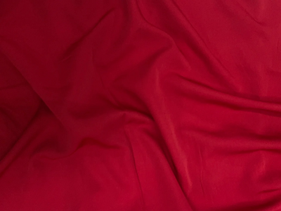 Tokiyo True Red Plain Crepe Fabric
