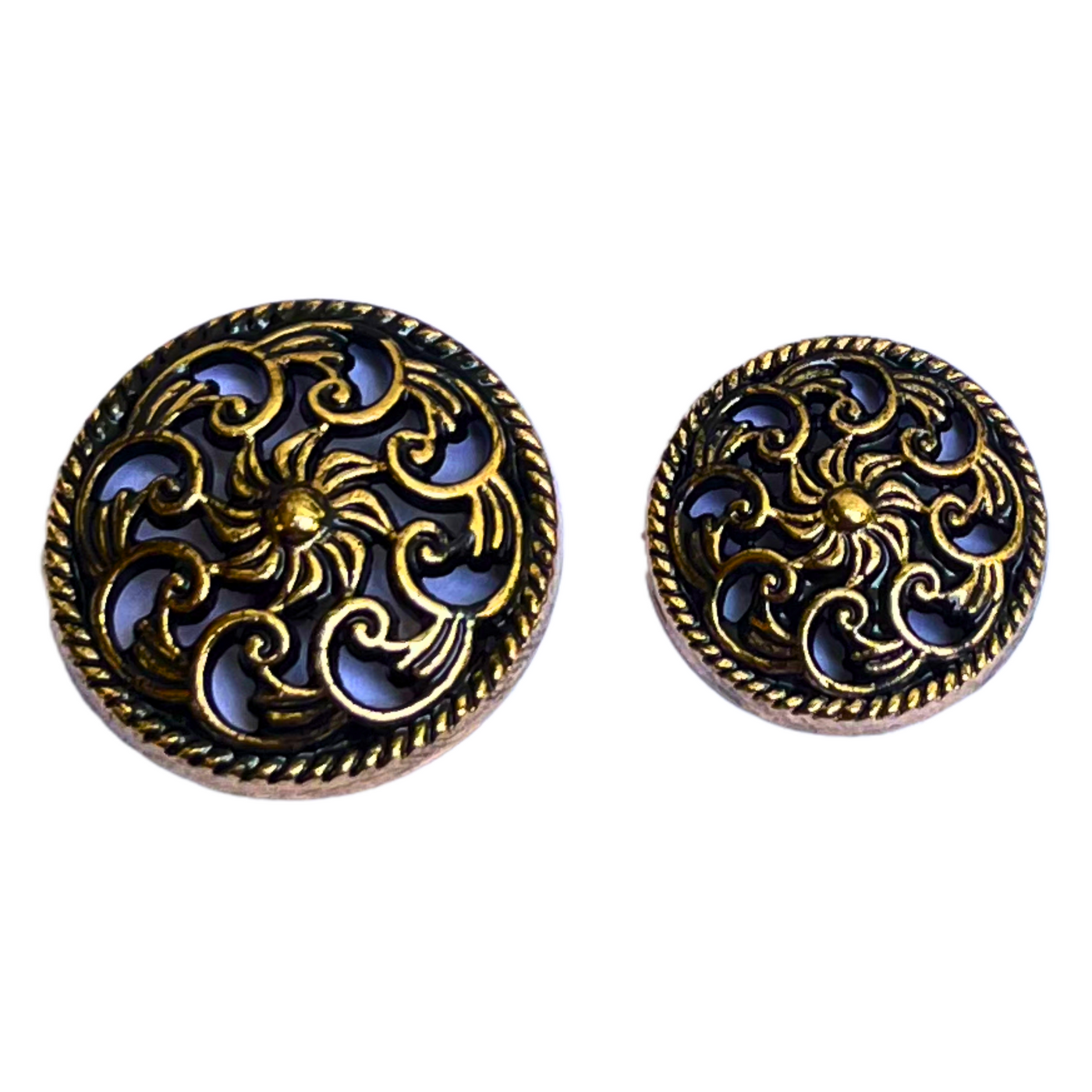 Blue & Golden Designer Metal Buttons