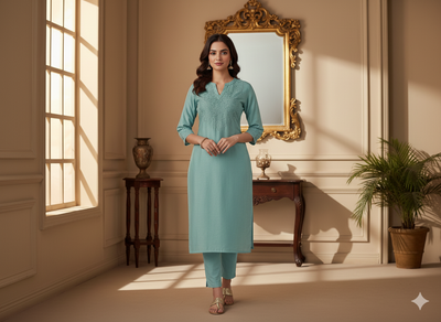 टील प्लेन ग्लेज्ड कॉटन फ़ैब्रिक (थोक)