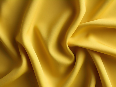 Tokiyo Sunshine Yellow Plain Crepe Fabric