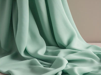 Tokiyo Mint Green Plain Crepe Fabric
