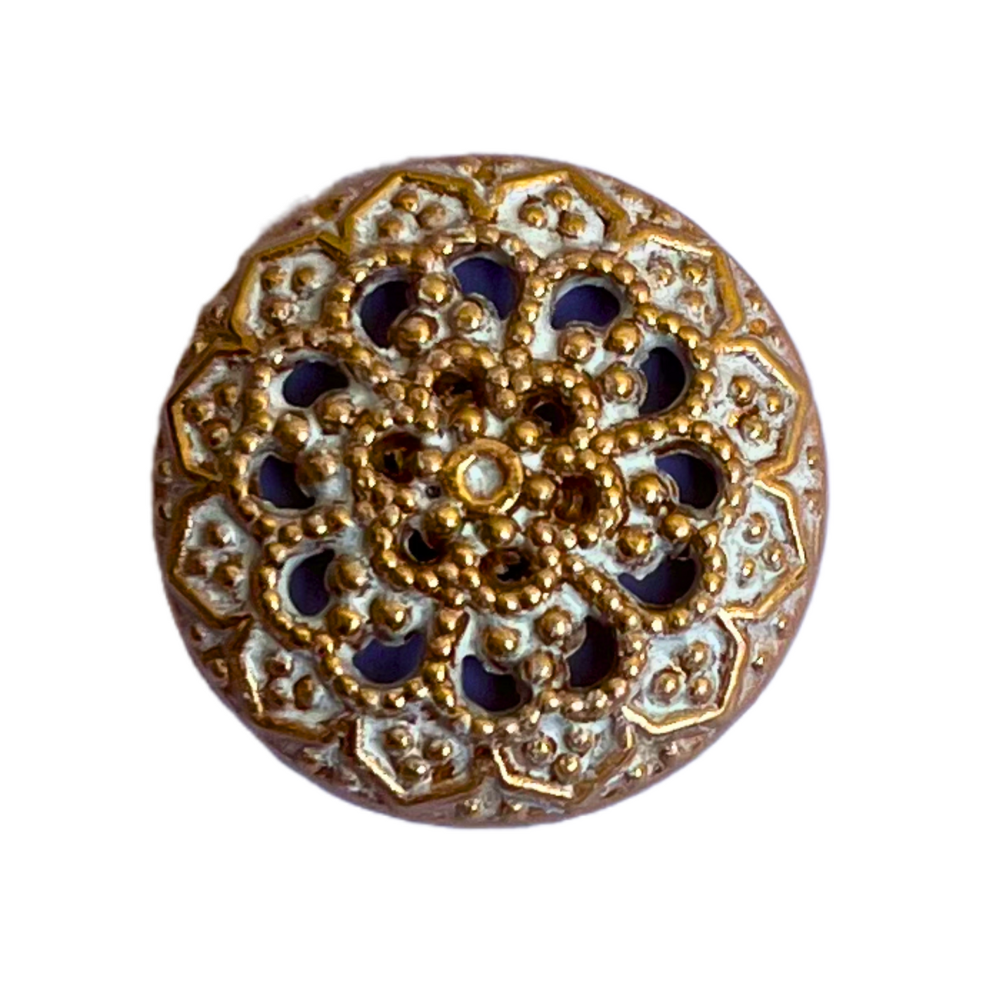 White & Golden Designer Metal Buttons