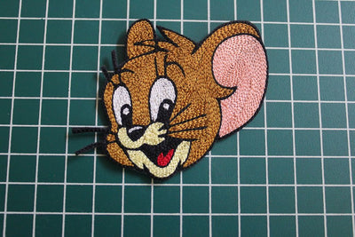 Brown Jerry Thread Handwork Patches