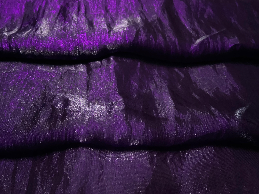 Luxuries Violet Heavy Fendi Silk
