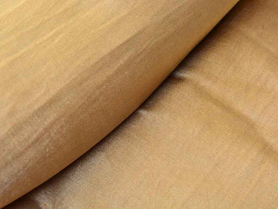 Golden Plain Pure Viscose Gaji Silk Fabric (Wholesale)