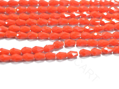 Red Opaque Drop / Briolette Crystal Beads | The Design Cart (4079157149730)