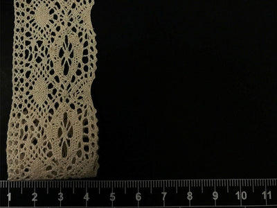 Dyeable Greige Design 81 Cotton Crochet Laces