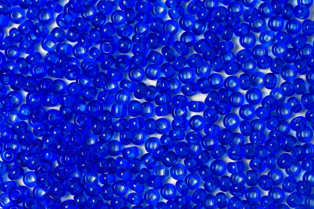 Midnight Blue Transparent Preciosa Seeds Beads