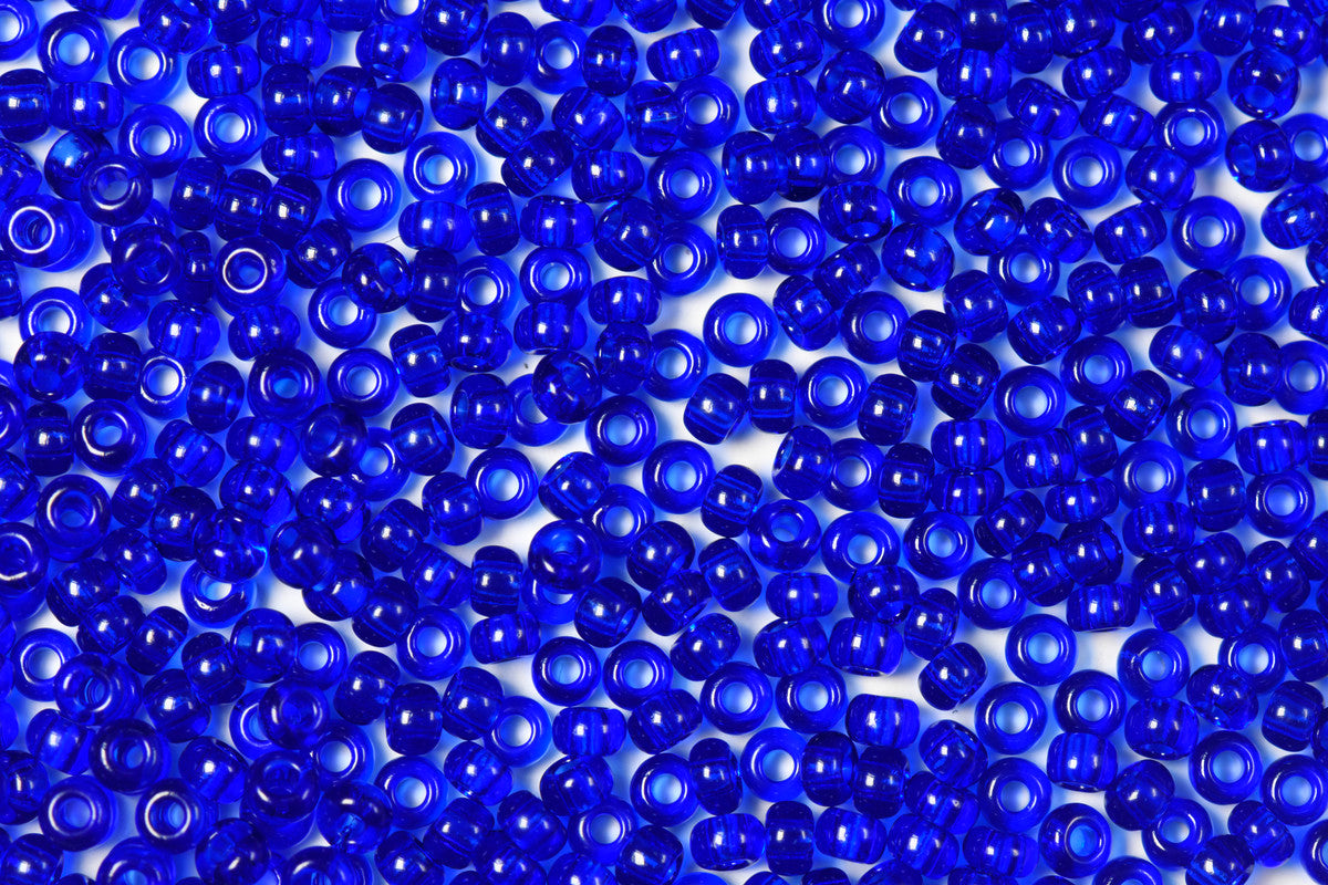 Admiral Blue Transparent Preciosa Seeds Beads