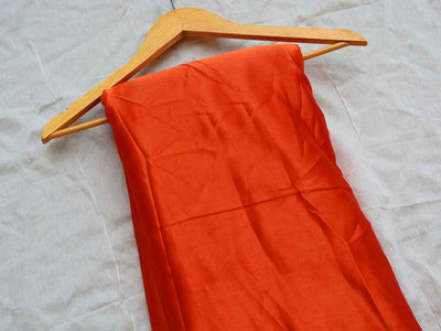 Saffron Plain Moss Satin Fabric