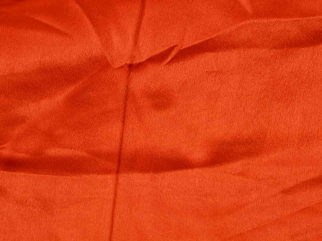 Saffron Plain Moss Satin Fabric