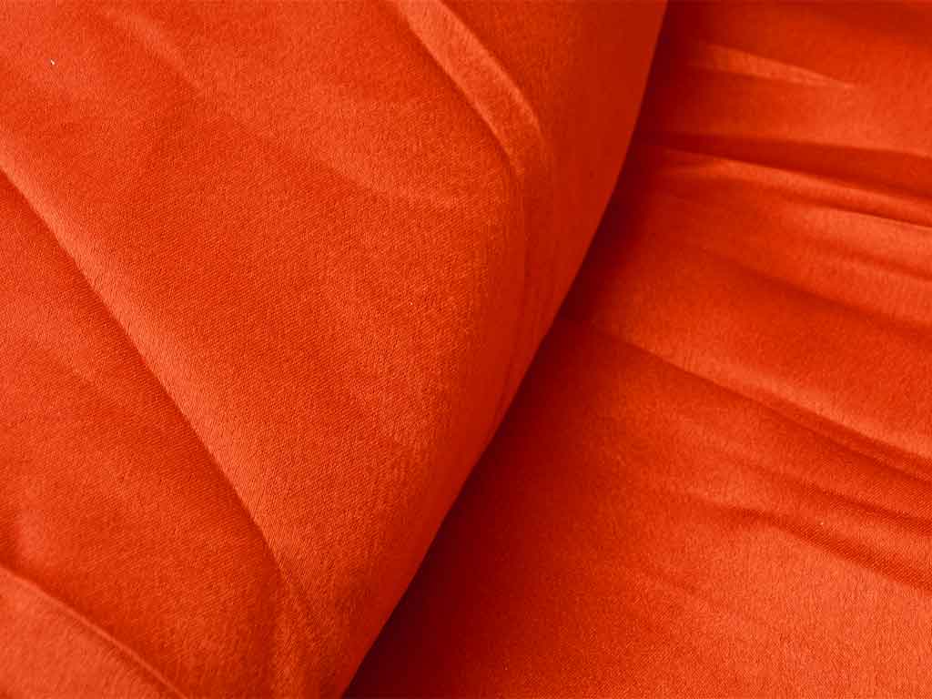 Saffron Plain Moss Satin Fabric