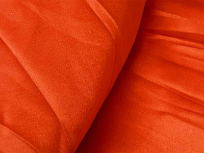 Saffron Plain Moss Satin Fabric