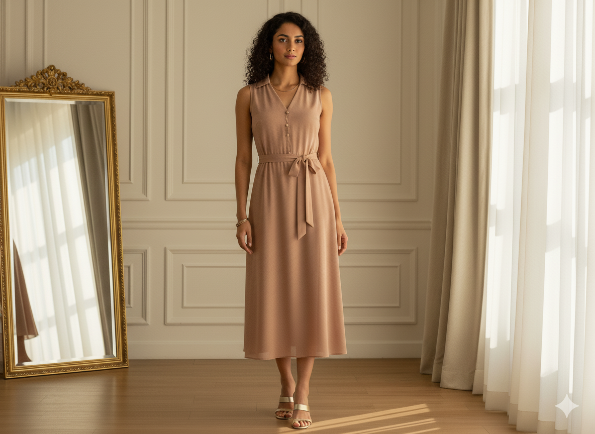 पीच प्लेन 60 ग्राम जॉर्जेट फ़ैब्रिक