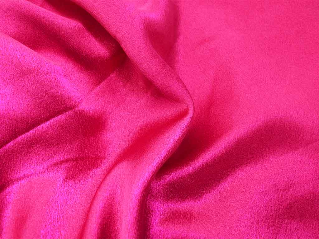 Rani Pink Plain Moss Satin Fabric