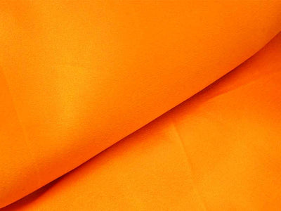 Orange Plain Moss Satin Fabric