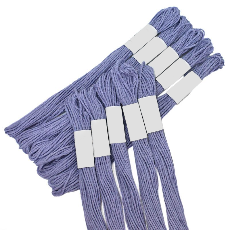 lavendercolorhandembroiderystrandedcottonthreads