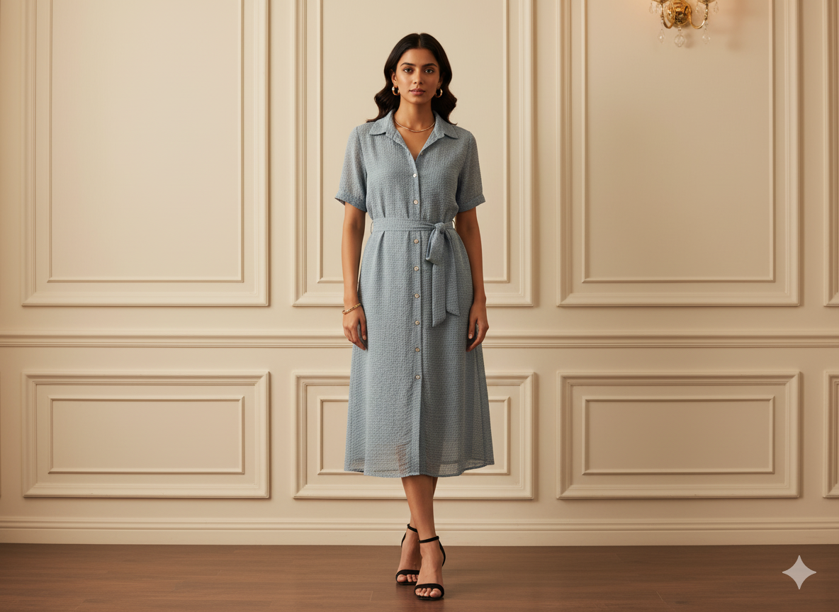 कॉइन ग्रे प्लेन 60 ग्राम जॉर्जेट फ़ैब्रिक