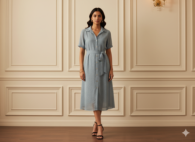 कॉइन ग्रे प्लेन 60 ग्राम जॉर्जेट फ़ैब्रिक