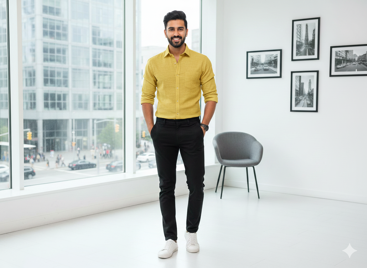 ग्रीष्मकालीन पीला सादा सूती लिनन कपड़ा