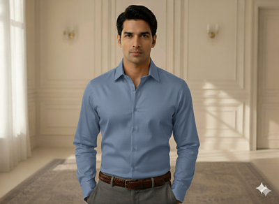 स्मोक ग्रे प्लेन ग्लेज्ड कॉटन फ़ैब्रिक (थोक)