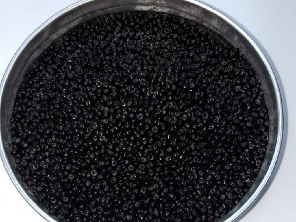 Black Round Rocaille Glass Seed Beads- 2 mm