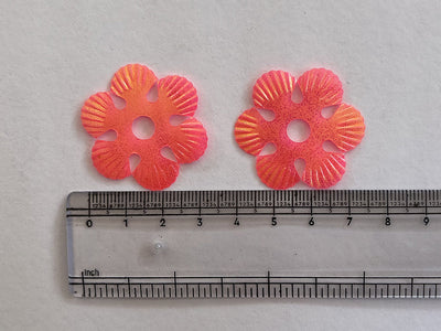 Orange & Pink Rainbow Large Flower Shaped Sequins(Wholesale)