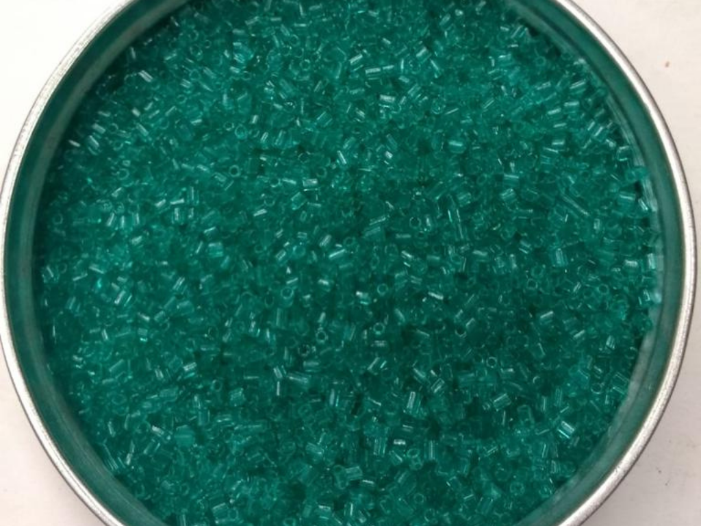 Teal Transparent 2 Cut Glass Seed Beads- 2 mm (Wholesale)