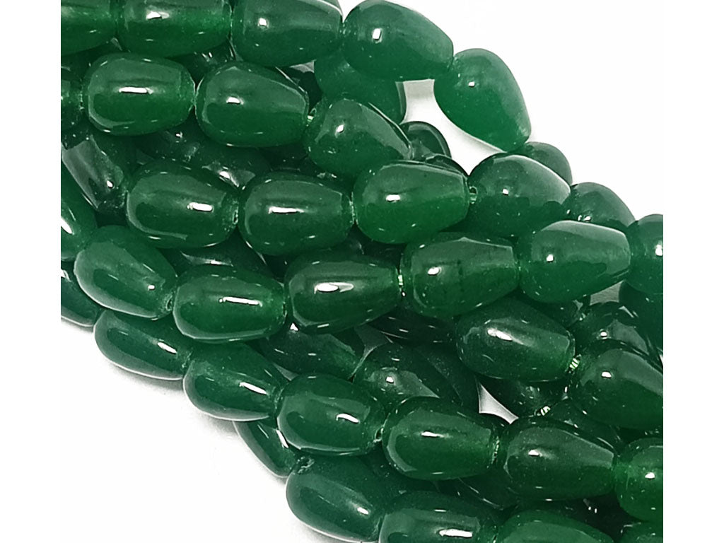 Dark Green Drop Natural Jade Stones