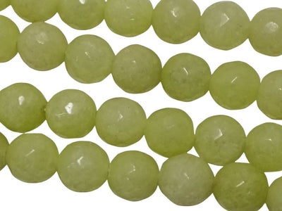 Parrot Green 8 mm Rondelle Jade Quartz Stones