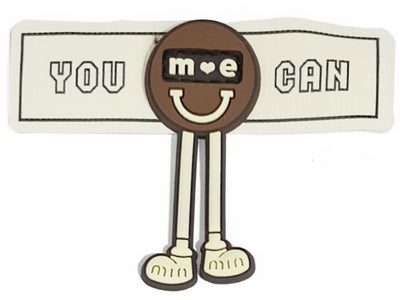 Brown Smile Face Threaded Designer Motifs