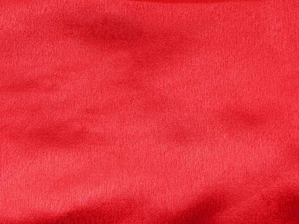 Red Plain Moss Satin Fabric