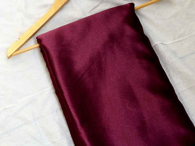 Jam Purple Plain Moss Satin Fabric