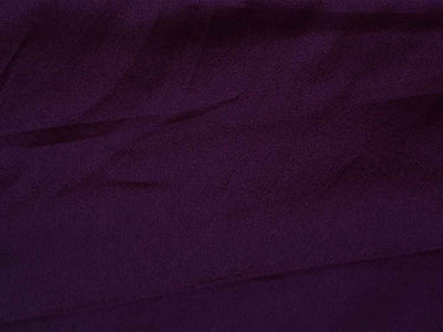Eggplant Purple Plain Moss Satin Fabric