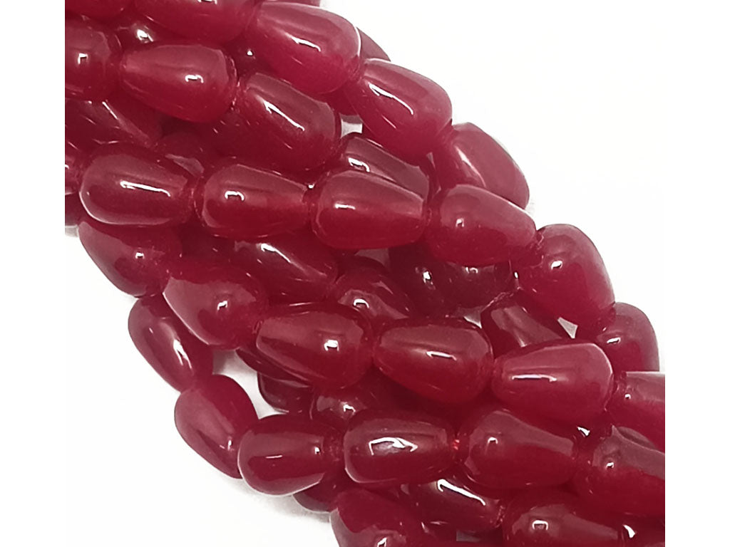 Maroon Drop Natural Jade Stones