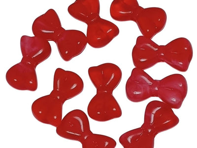 Candy Red Bow Shaped Resin Beads